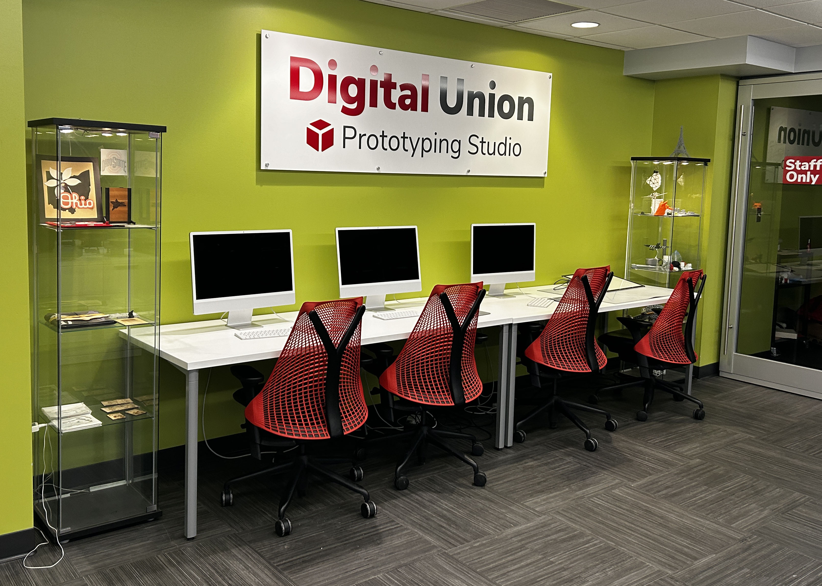 Digital Union: Prototyping Studio Computer wall